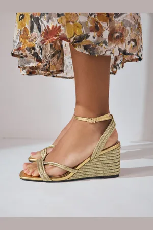 Next Forever Comfort Square Toe Strappy Espadrille Kilehæleeu41