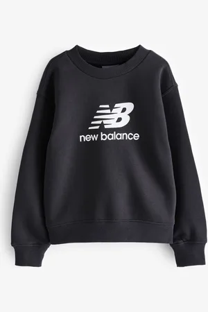 New Balance Girls Stacked Logo Sweatshirt7 - 8 år (122 - 128cm)
