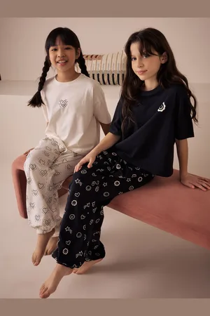 Next 100% Cotton Joggers Pyjamas 2 Pack (3-16yrs)158164cm