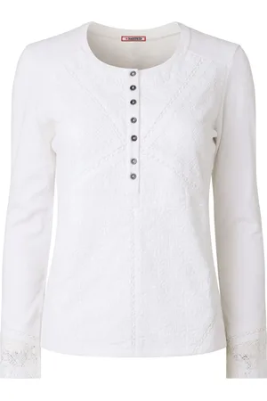 Joe Browns Lace Panel Button Down 100% Cotton Jersey Top40