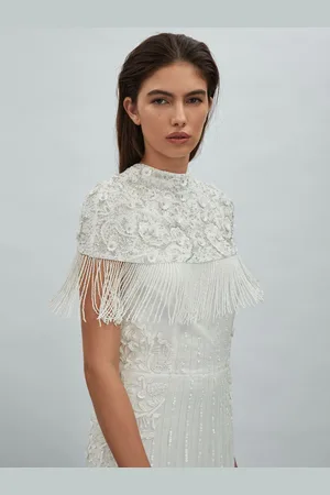 RAISHMA Embellished Removable Bolero Maxi Dress38