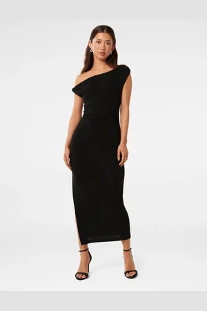Forever New Georgie Glitter Jersey Midi Kjole44