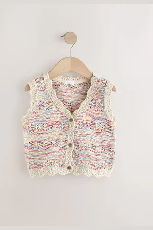 Next Hæklet 100% bomuldsvest (3-16år)134140cm