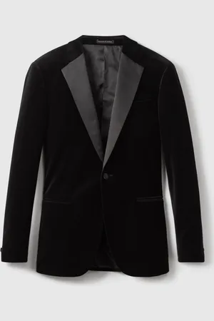 Reiss Ace Velvet Enkeltradet Slim Fit Jakke97cm R (UK 38 R)