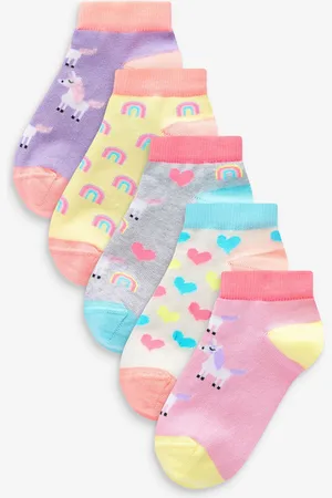 Next Cotton Rich Unicorn Karakter Trainer Sokker 5 PakkeUK 0 - 2.5 Jnr.