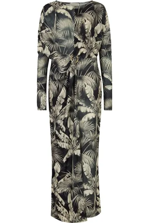 DASKA Maxi Dress With Long Sleeves And Buckle Detailsmall