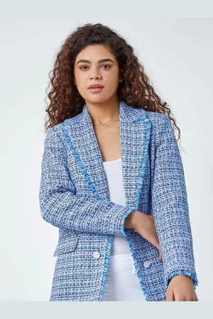 Roman Frayed Edge Boucle Ternet Jakke40