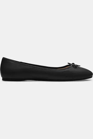 Coach Abigail Leather Ballet Black Flats Pumps