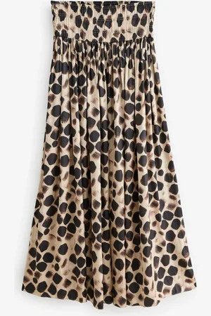 Next Glossy Satin Printed Pleat Maxi Skirt42