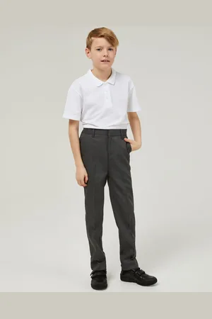Trutex Boys Regular Leg Grey 2 Pack School Trousers6 år (116cm)