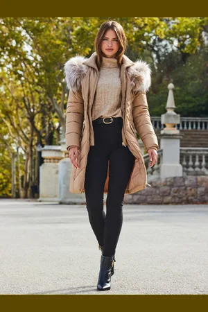 Sosandar Faux Fur Shawl Krave Polstrede frakker46