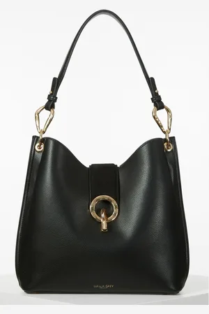 Luella Grey Lottie Hobo Black Tote Bagen