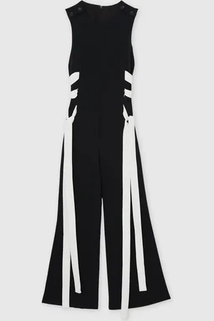 Reiss Emma Lace-Up Side Wide-Leg Jumpsuit44