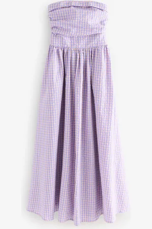 Next Seersucker Bandeau Midi Summer Kjole50