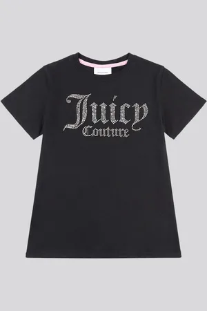Juicy Couture Girls Fitted Diamante 100% Cotton T-Shirt8 - 9 år (128 - 134cm)