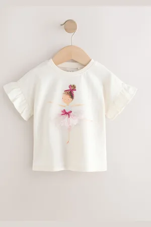 Next 100% Cotton Frill Short Sleeve Top (3mths-7yrs)6 - 9 måneder (68 - 74cm)