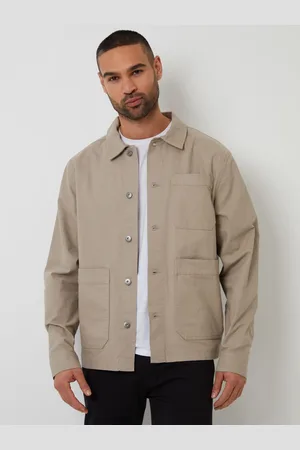 Threadbare Button Up Letvægts Collared Utility Jakke2X-Large