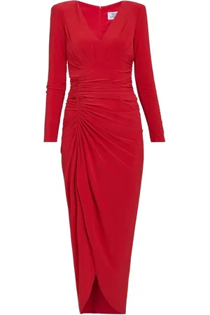 Gina Bacconi Red Julianna Jersey Dress38