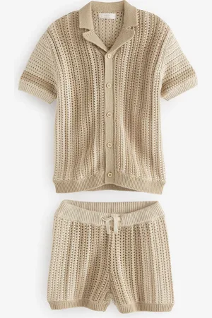 Next Hæklet Kortærmet Skjorter og Shorts Sæt (3mdr.-10år)3 - 4 år (98 - 104cm)