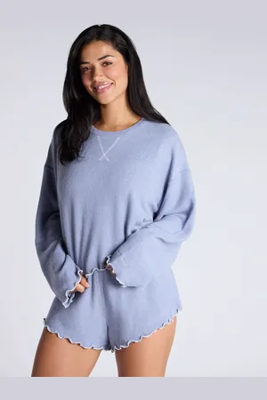 Boux Avenue Blue Cosy Fleece Top and Short Pyjamas Set42