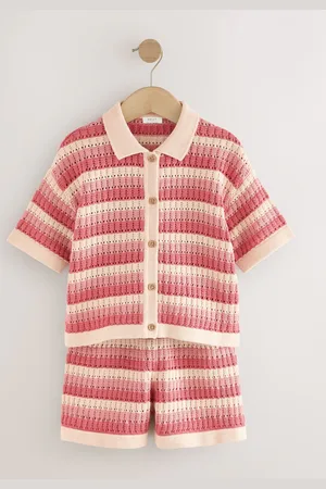 Next 100% Cotton Shirt and Short Crochet Set (3-16yrs)158164cm