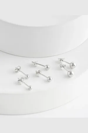 Next Graduated Ball Stud Earrings 3 PackEn