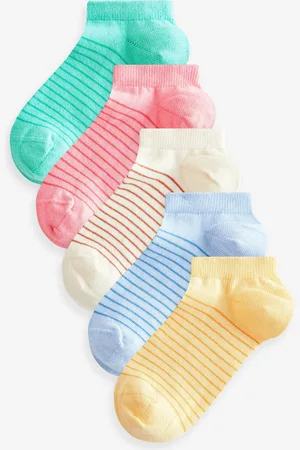 Next 5 Pakke Cotton Rich Stribet Trainer SokkerUK 6 - 8.5