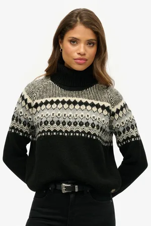 Superdry Fairisle-mønster Rullekrave Trøje38