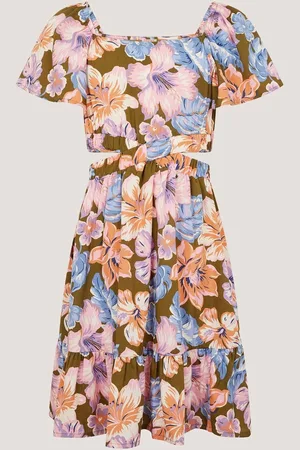 Monsoon Floral Cut Out Party Dress166168cm