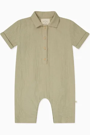 Mori Green 100% Organic Cotton Muslin Dungarees12 - 18 måneder (80 - 86cm)