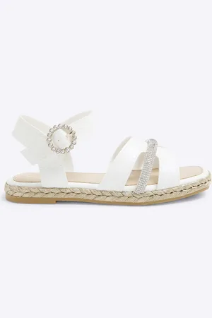 River Island Girls Diamante Espadrille Sandals