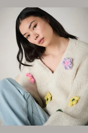 Next Soft Touch Fuzzy Knitted Cardiganmedium