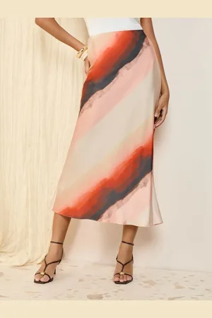 Friends Like These Ombre Satin Maxi Skirt40