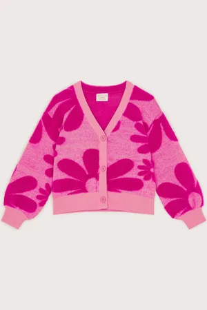 Monsoon Floral V-Neck 100% Cotton Cardigan12 - 13 år (152 - 158cm)