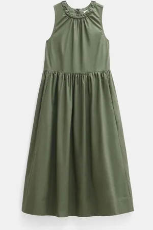 Hush Puppies Sleeveless Crew Neck Maxi 100% Cotton Dress44