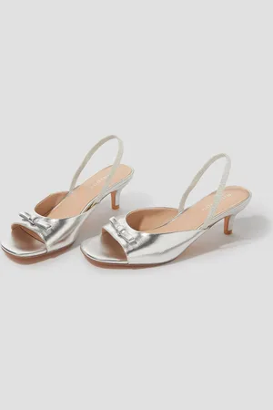 Monsoon Frida Metallisk Slingback Kitten-hæl