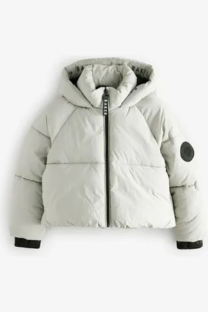 Ted Baker Shower Resistant Grey Short Branded Padded Coat8 år ( 128 cm)
