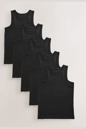 Next 100% bomuldsveste 5 pakke (1.5-16år)11 - 12 år (146 - 152cm)
