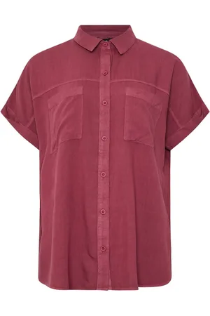 Long Tall Sally Acid Wash Pocket Shirt
