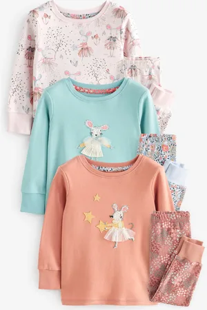 Next 3 Pack 100% Cotton Long Sleeve Snuggle Pyjamas (9mths-16yrs)9 - 10 år (134 - 140cm)