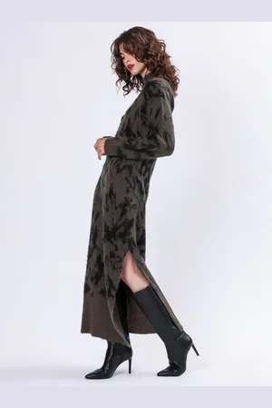 Religion Reverse Roll Neck knitted Dress42