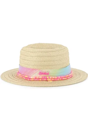 Billieblush Natural Straw Sun Hat With Logo Strap Detail8 - 10 år (128 - 140cm)