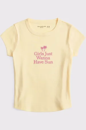Abercrombie & Fitch Cream Graphic Baby T-Shirt17år