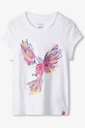 Hatley Parrot Graphic White T-Shirt104110cm