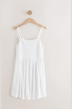 Next Strappy Textured Jersey Mini Dress