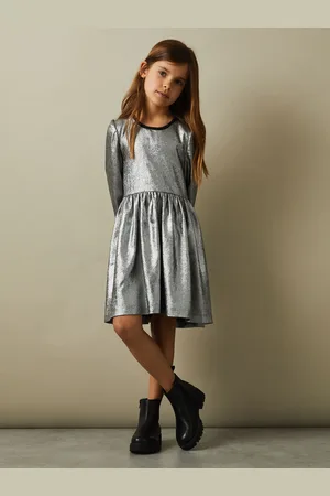 Reiss Joy Metallic Fit and Flare Dress11 - 12 år (146 - 152cm)