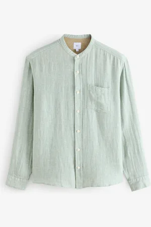 Next Cotton Linen Blend Long Sleeve Shirtxlarge