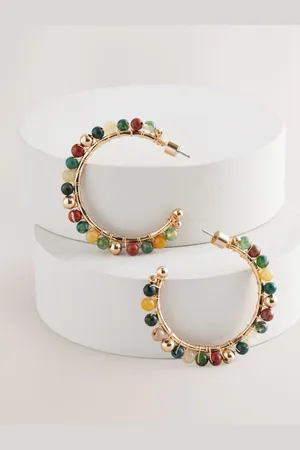 Next Beaded Hoop øreringeEn