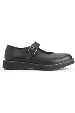 Start Rite Start-Rite Embrace Chunky Mary Jane Leather School Black Shoes