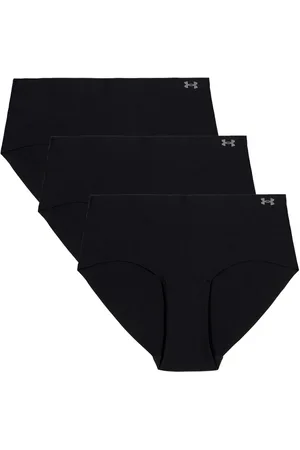 Under Armour 100% Bomuld No Show Pure Stræk Hipster-printede trusser 3 PakkeM